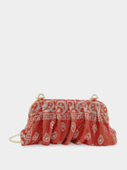 Coral Bandana Venus La Grande Clutch