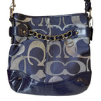 Handbag Designer By Coach In Blue, Size:Medium