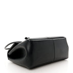 Calfskin Medium Falcon Shoulder Bag Black