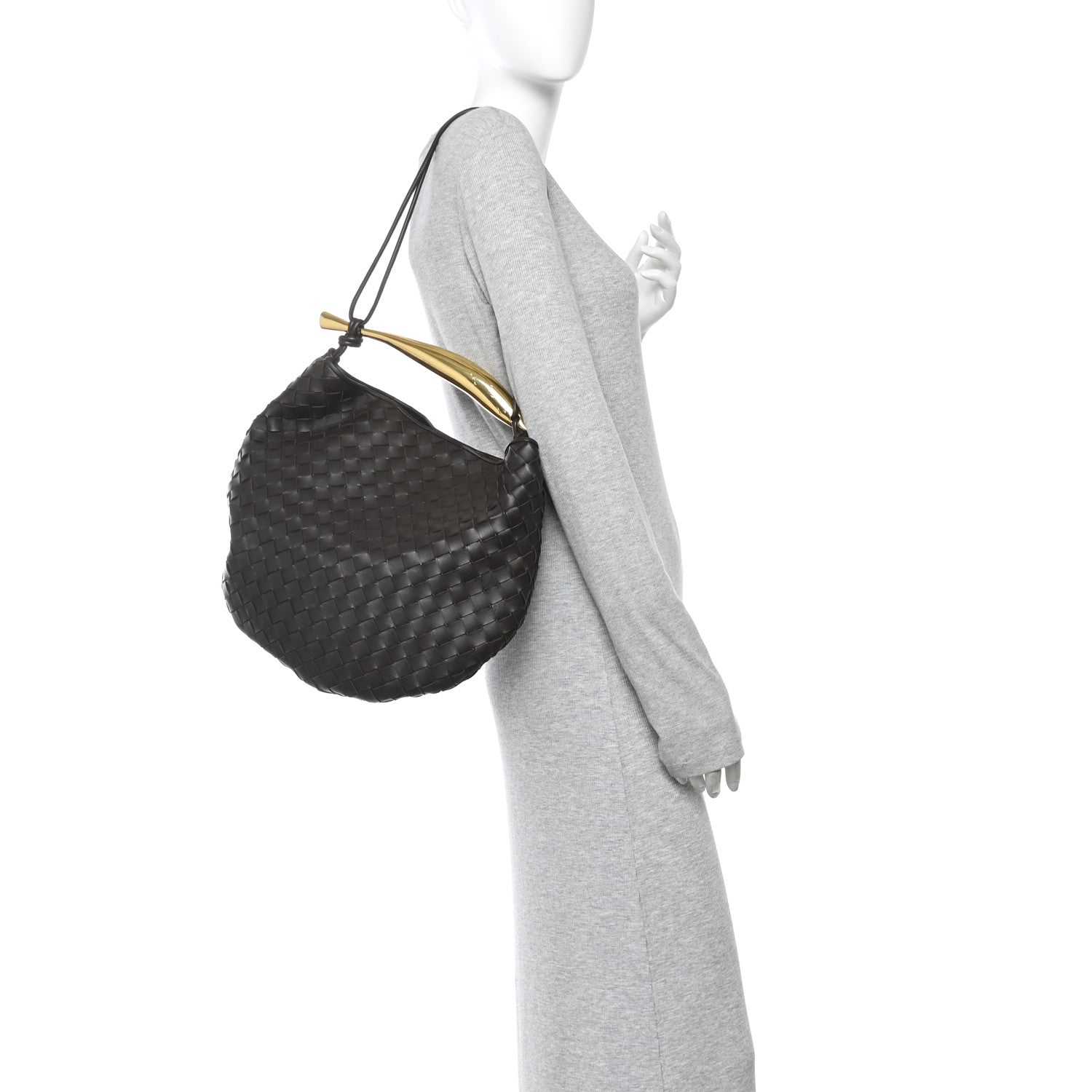 Nappa Intrecciato Medium Sardine Bag Fondant