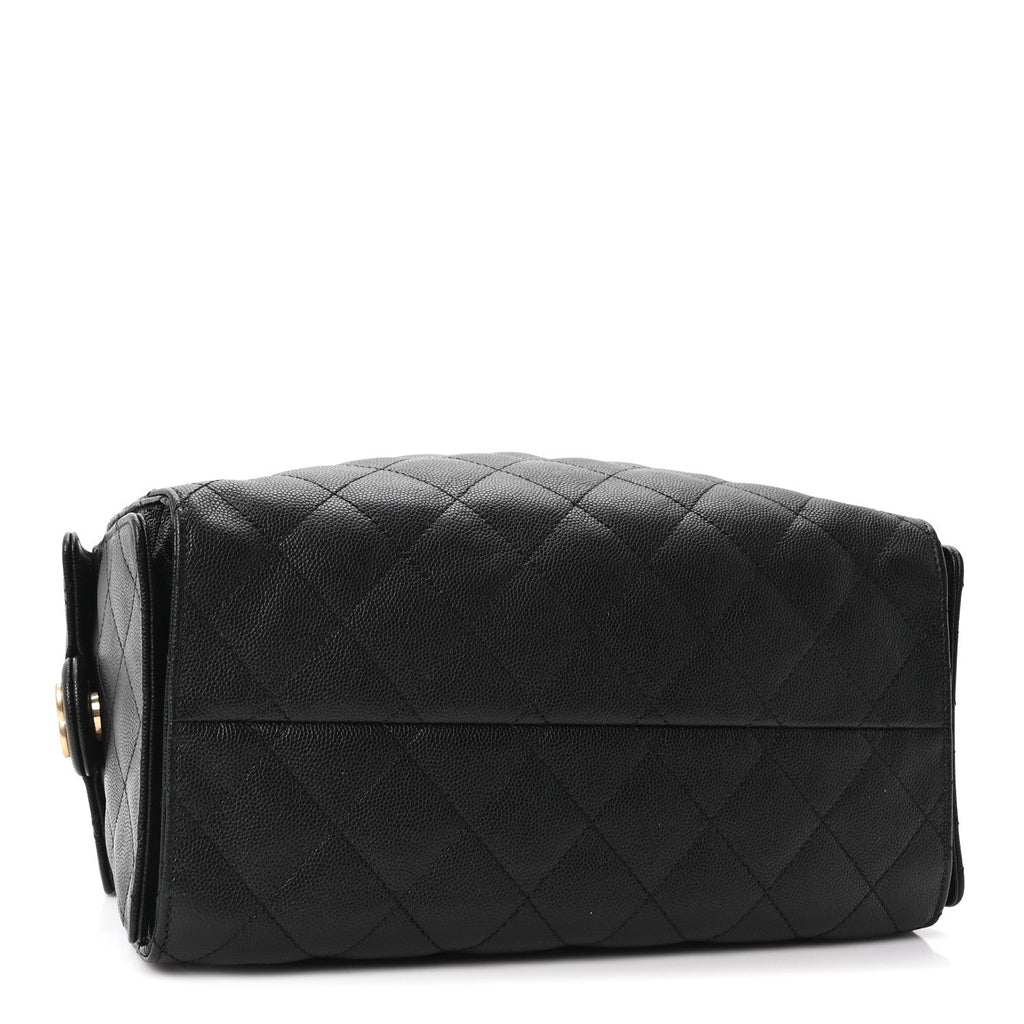 Caviar Quilted Small Chanel 25 Handbag Black