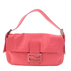 FENDI Mamma Baguette Leather Hand Bag Shoulder Bag Pink 8BR600