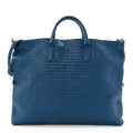 Nappa Intrecciato Medium Convertible Tote Atlantic
