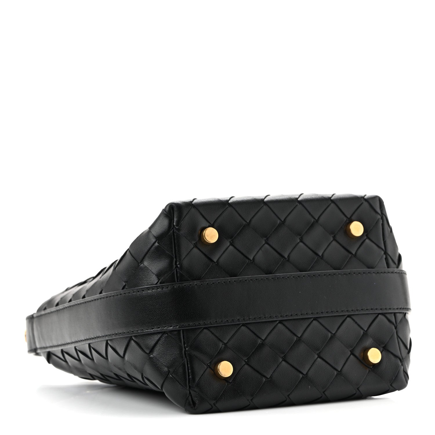 Calfskin Nappa Intrecciato Candy Wallace Black