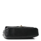 Lambskin A Real Catch Flap Bag Black