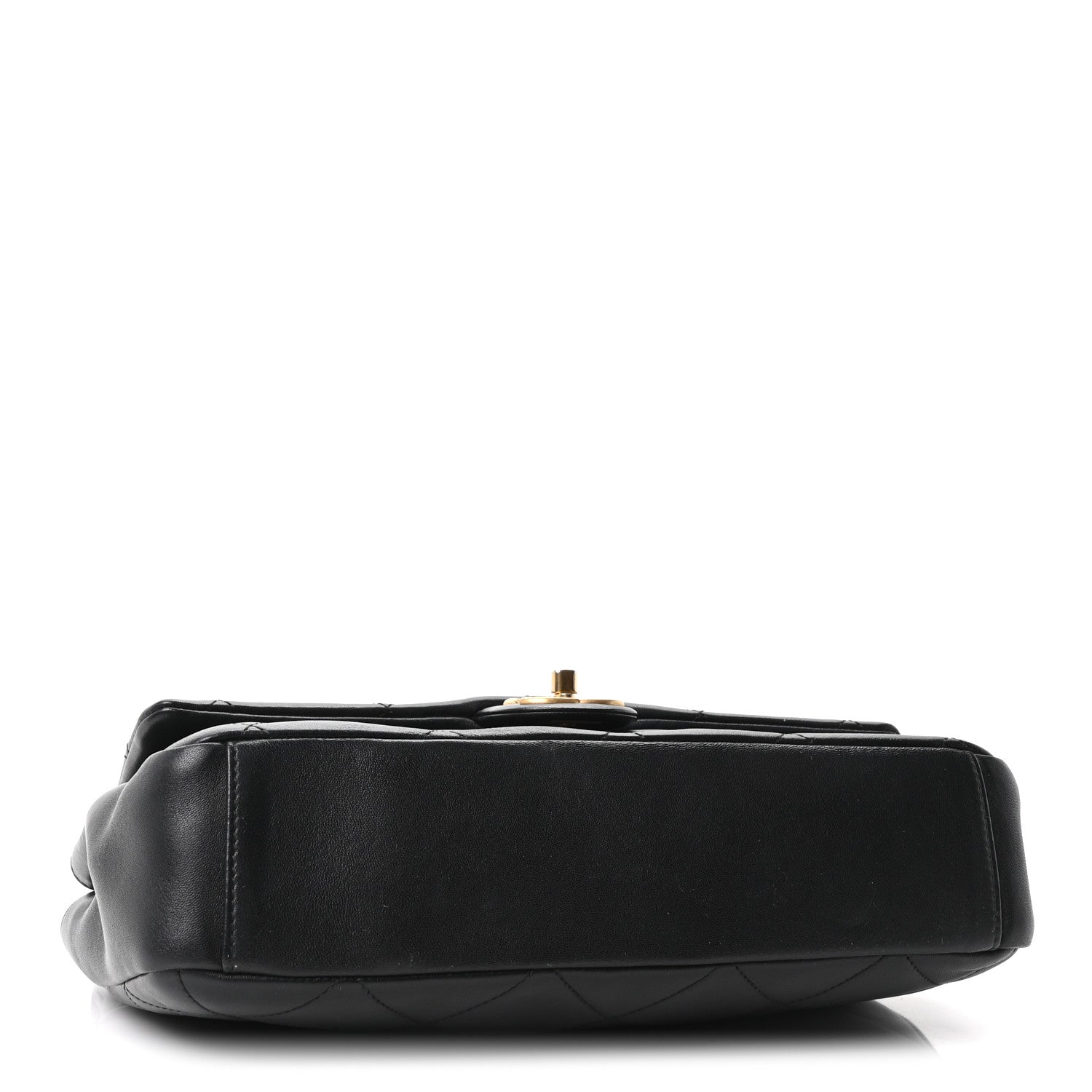Lambskin A Real Catch Flap Bag Black