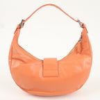 FENDI Leather Shoulder Bag Hand Bag Pink 16321