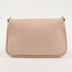 FENDI Leather Chain Shoulder Bag Purse PInk Beige 8M0276