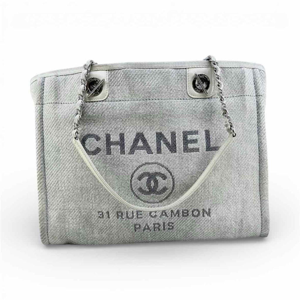 CHANEL Cream Canvas Backpack