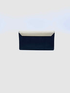 LOUIS VUITTON Portefeiulle Lock-Me II Navy, Cream Leather Solid Wallet