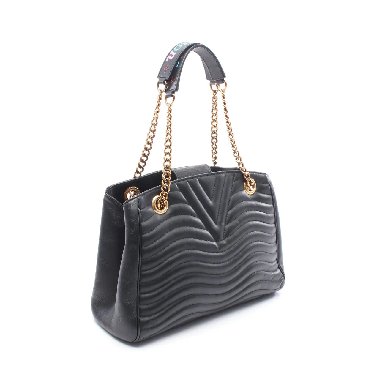 Louis Vuitton New Wave Chain Tote Quilted Leather Bag
