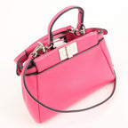 FENDI Leather Micro Peekaboo 2Way Bag Hand Bag Pink 8M0355