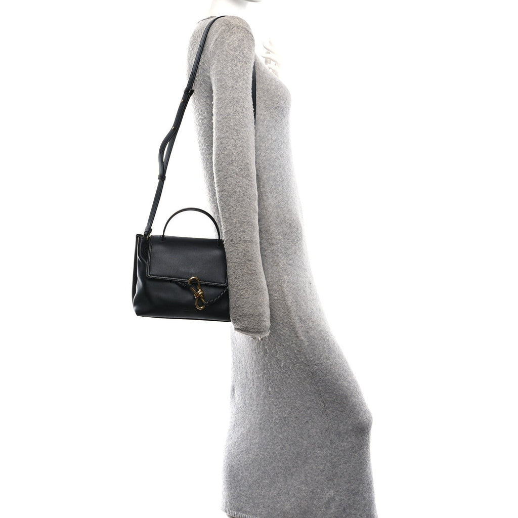 Silky Calfskin Small Ciao Ciao Black
