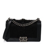 Goat Hair Medium Celtic Boy Flap Black