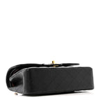 Caviar Quilted Small Double Flap Black