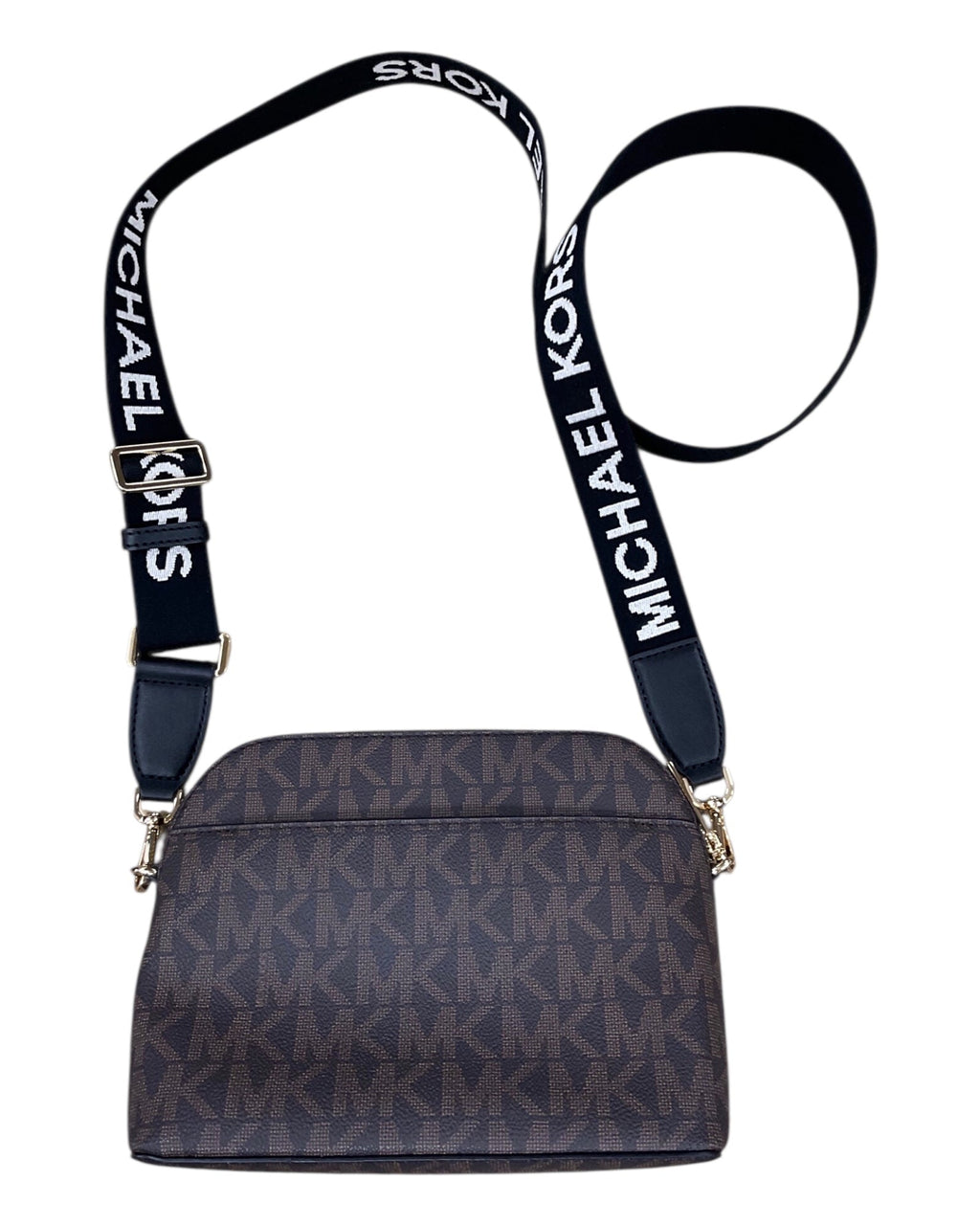 Crossbody Designer By Michael Kors In Black & Brown, Size:Small
