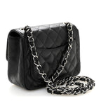 Caviar Quilted Mini Square Flap Black