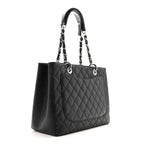 Caviar Quilted Grand Shopping Tote GST Black