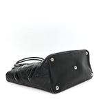 Calfskin Quilted Large Cambon Tote Black