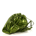 Metallic Crushed Calfskin The Mini Pouch Chlorophyll