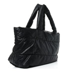 Lambskin Quilted Medium Coco Cocoon Reversible Tote Black