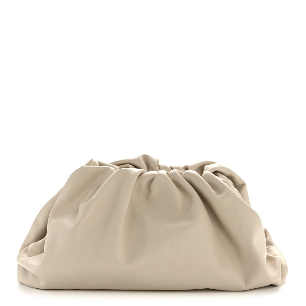 Smooth Butter Calf The Pouch Oversized Clutch Plaster