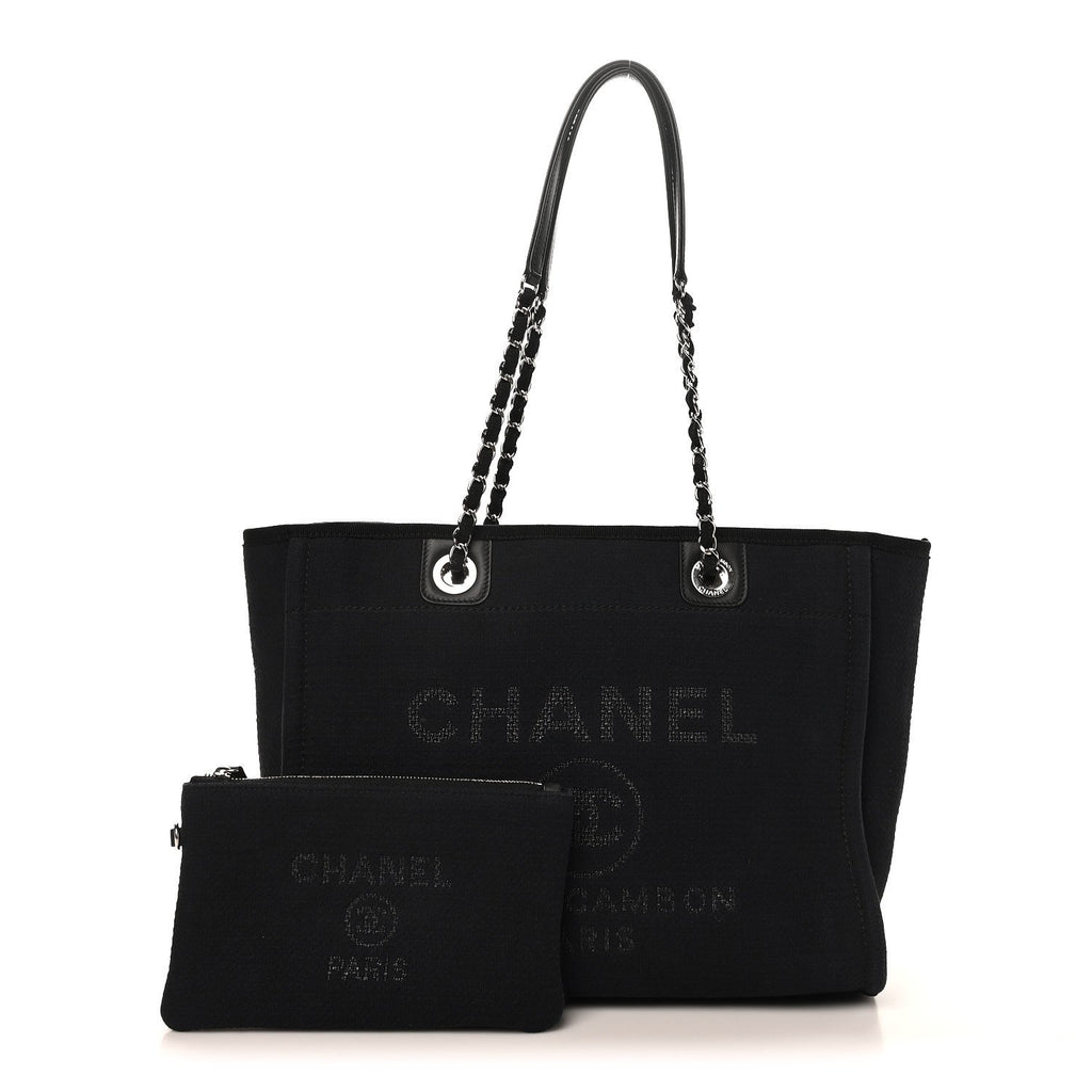 Mixed Fibers Small Deauville Tote Black