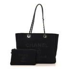 Mixed Fibers Small Deauville Tote Black