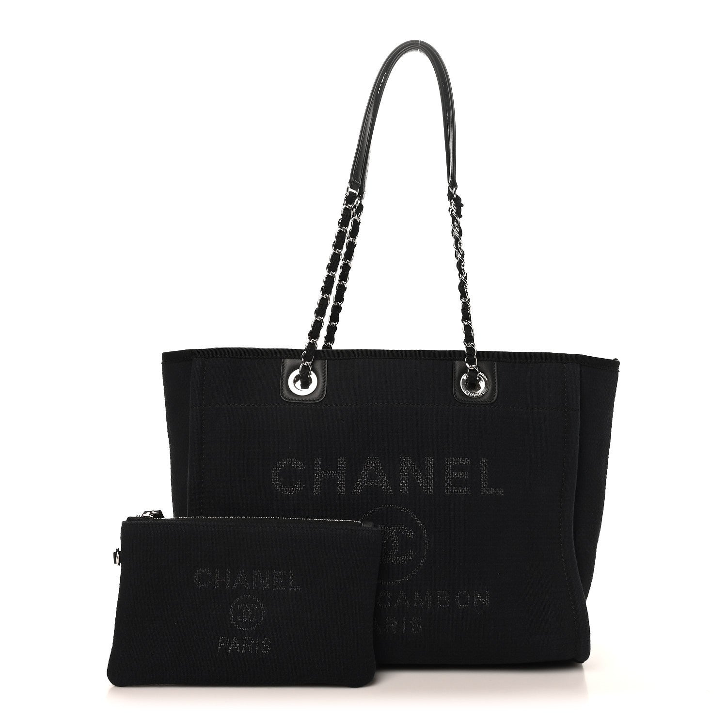 Mixed Fibers Small Deauville Tote Black