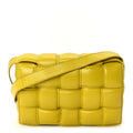 Nappa Maxi Intreccio Padded Cassette Crossbody Bag  Buttercup
