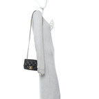 Lambskin Quilted Mini Flap Black