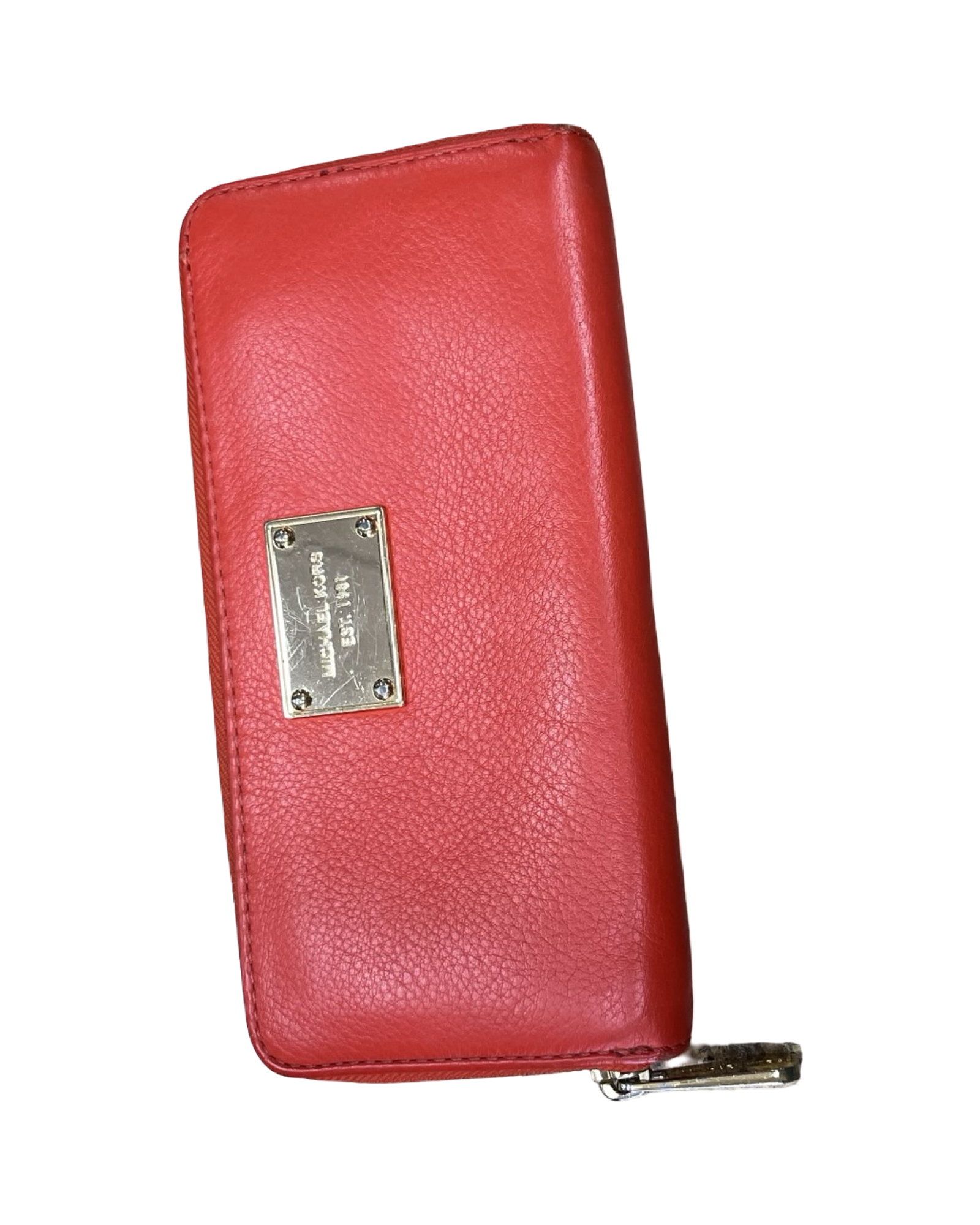 Wallet Designer By Michael Kors In Red, Size:Medium
