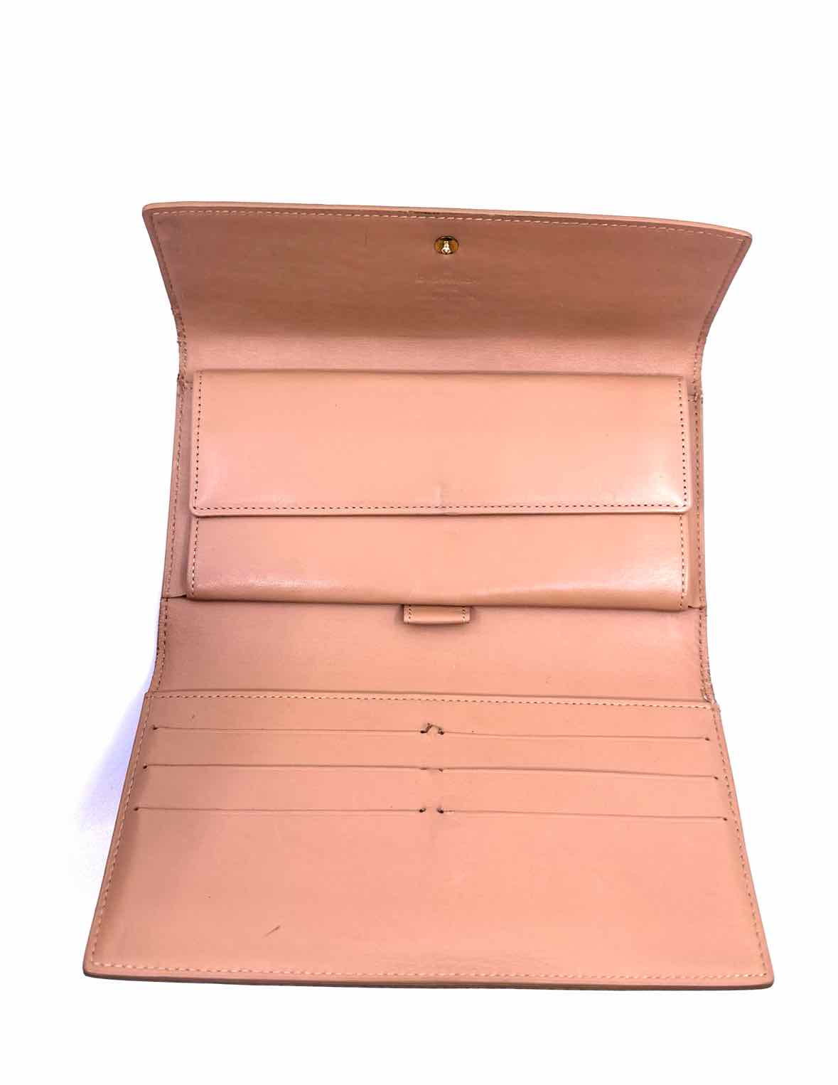 LOUIS VUITTON Sarah Wallet Beige Patent Leather Monogram Wallet