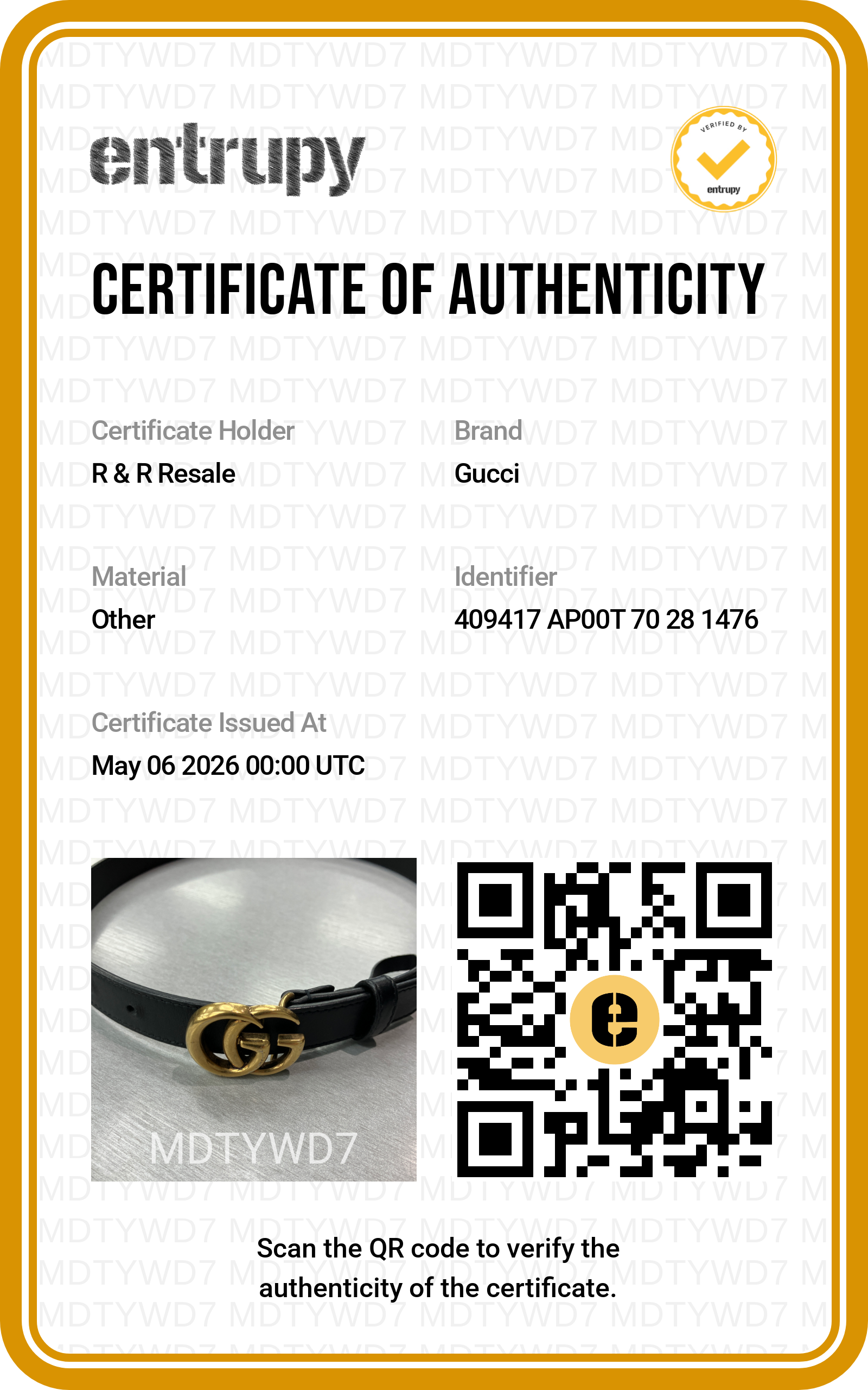 Belt Luxury Designer By Gucci