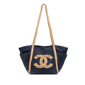 Chanel Denim CC Flower Tote Bag