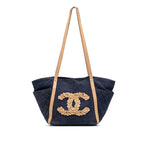 Chanel Denim CC Flower Tote Bag