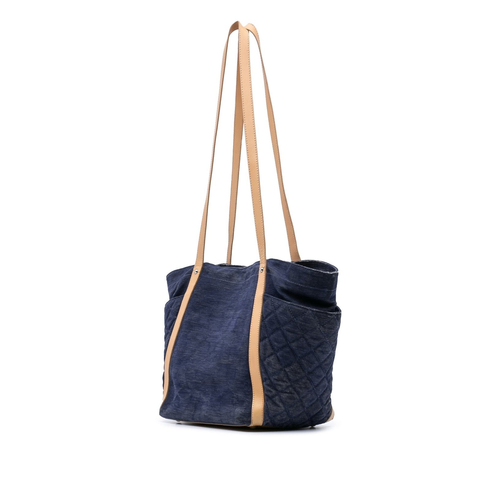 Chanel Denim CC Flower Tote Bag