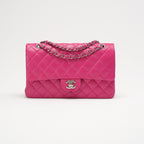 Chanel Pink Timeless Medium Double Flap Bag 2014