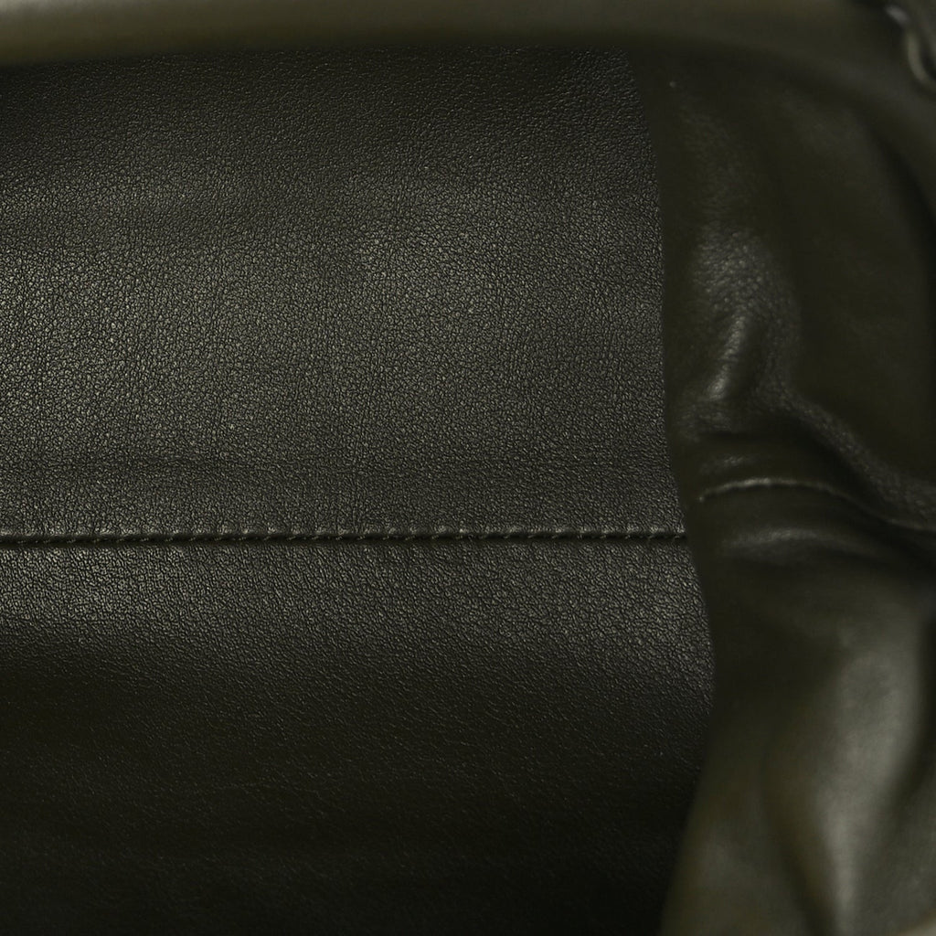 Butter Calfskin The Mini Pouch Kaki Fondente