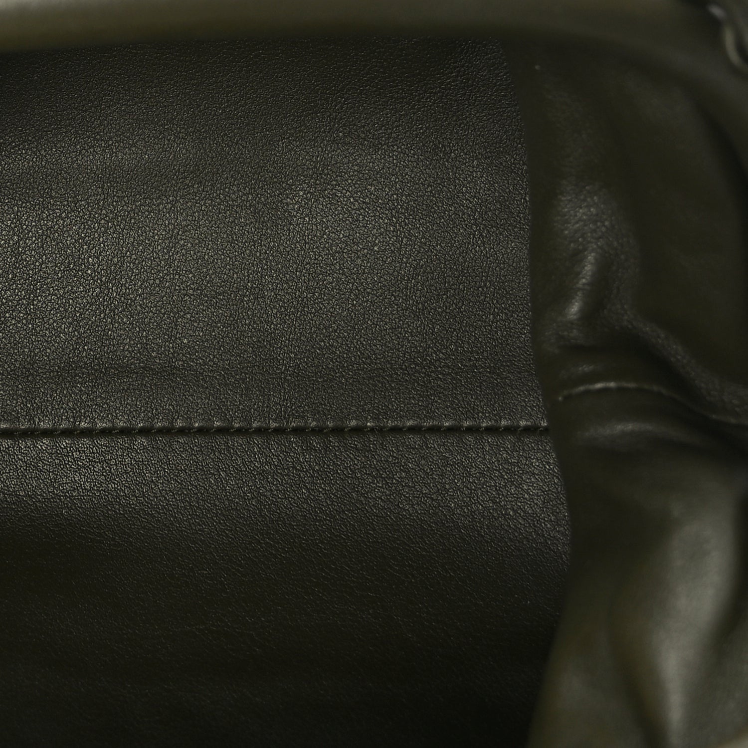 Butter Calfskin The Mini Pouch Kaki Fondente