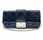 CHRISTIAN DIOR Lady Black Patent Leather Solid Handbag