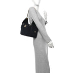Suede Quilted Small Chanel 25 Handbag Black