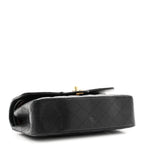 Caviar Quilted Small Double Flap Black