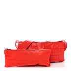 Paper Calfskin Intrecciato Stretch Cassette Bright Red