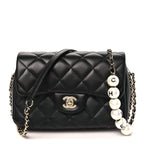 Lambskin Quilted Small My Precious Flap Black