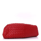 Nappa Maxi Intrecciato The Pouch Oversized Clutch Bright Red