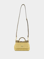 Raffia Python Small Sicily Bag