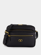 Black Leather Camera Case
