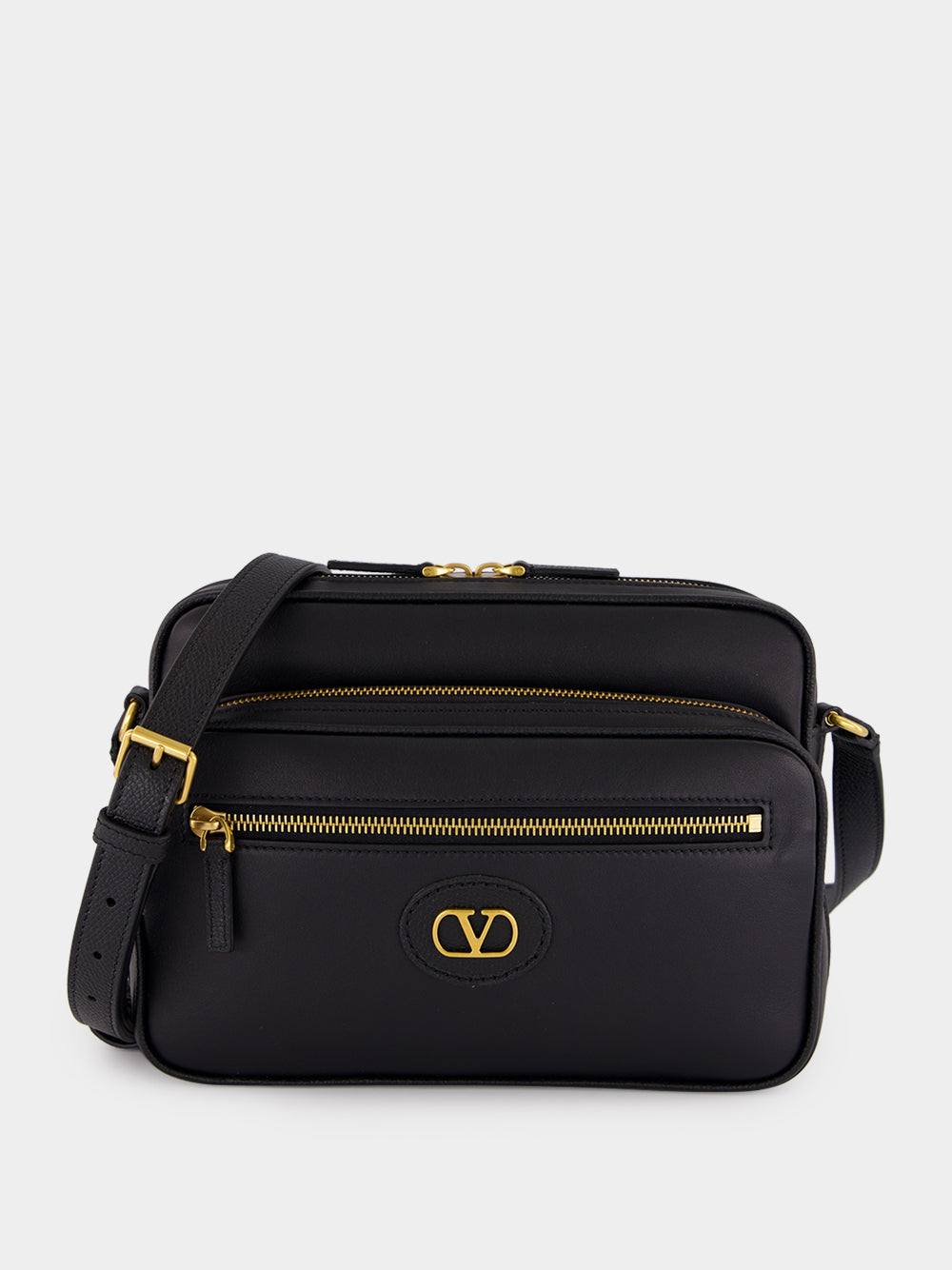 Black Leather Camera Case