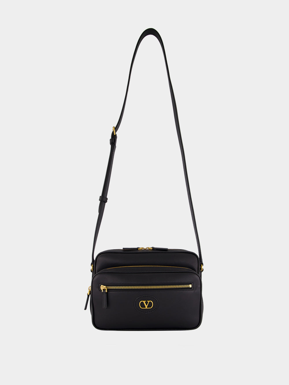 Black Leather Camera Case